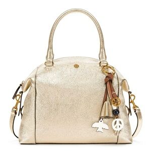 Gold Handbag with Charms